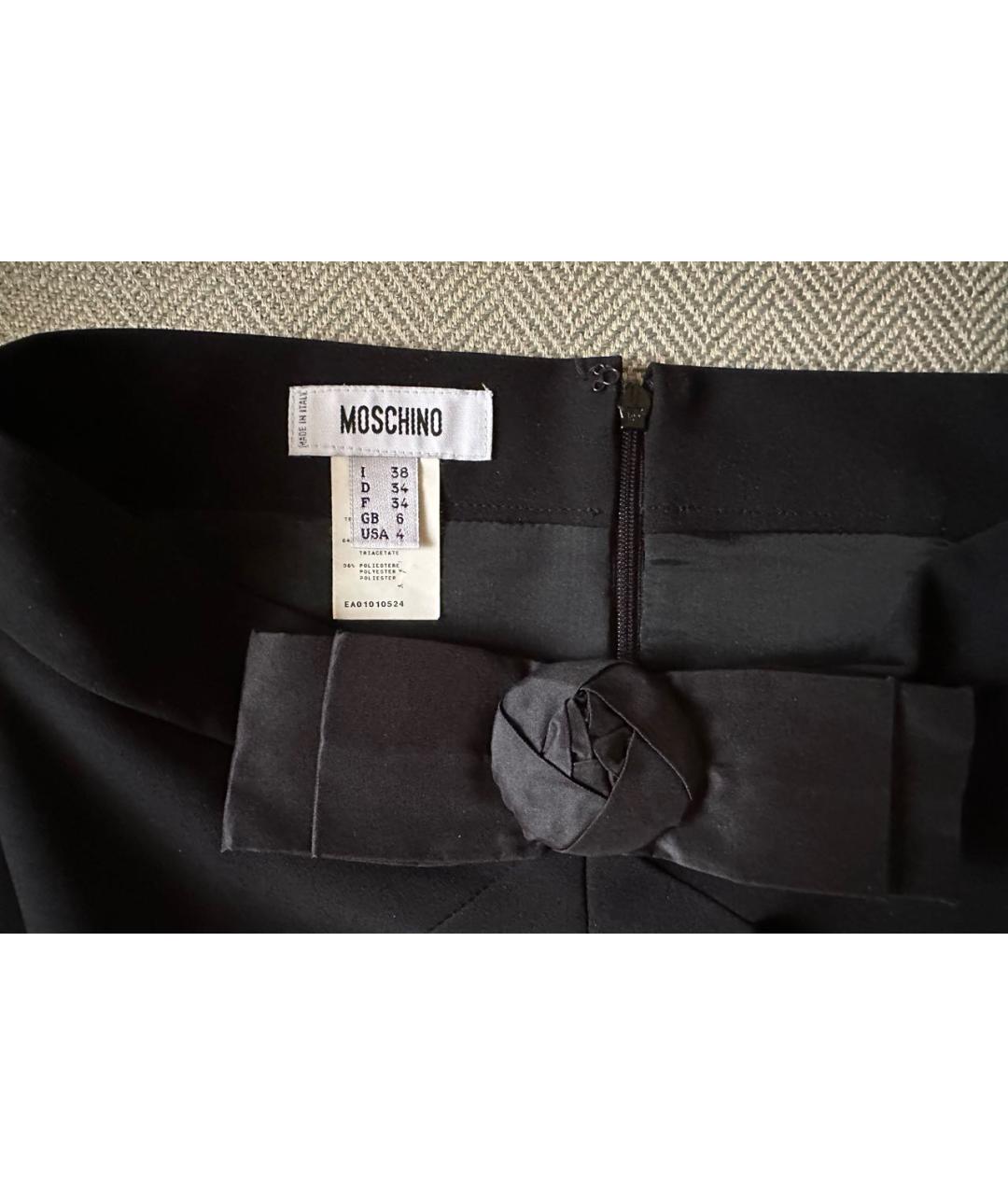 MOSCHINO Черная юбка миди, фото 5