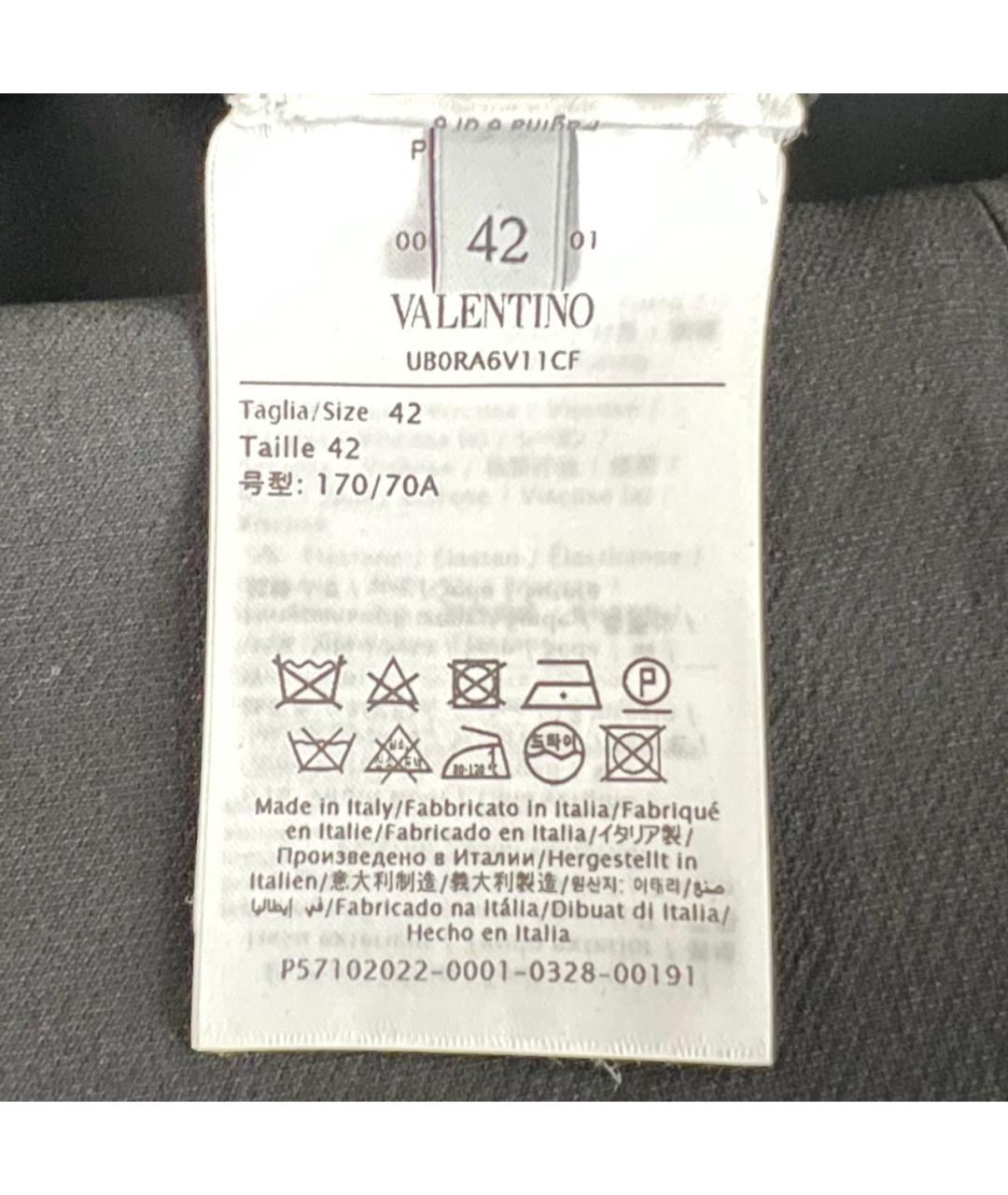 VALENTINO Черная шерстяная юбка миди, фото 4