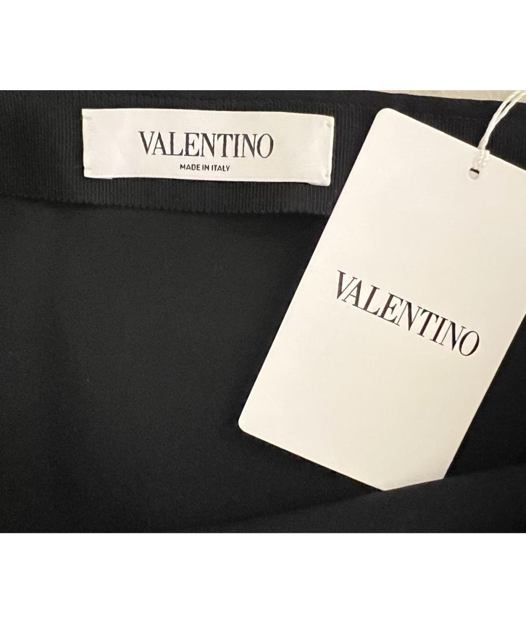 VALENTINO Черная шерстяная юбка миди, фото 3