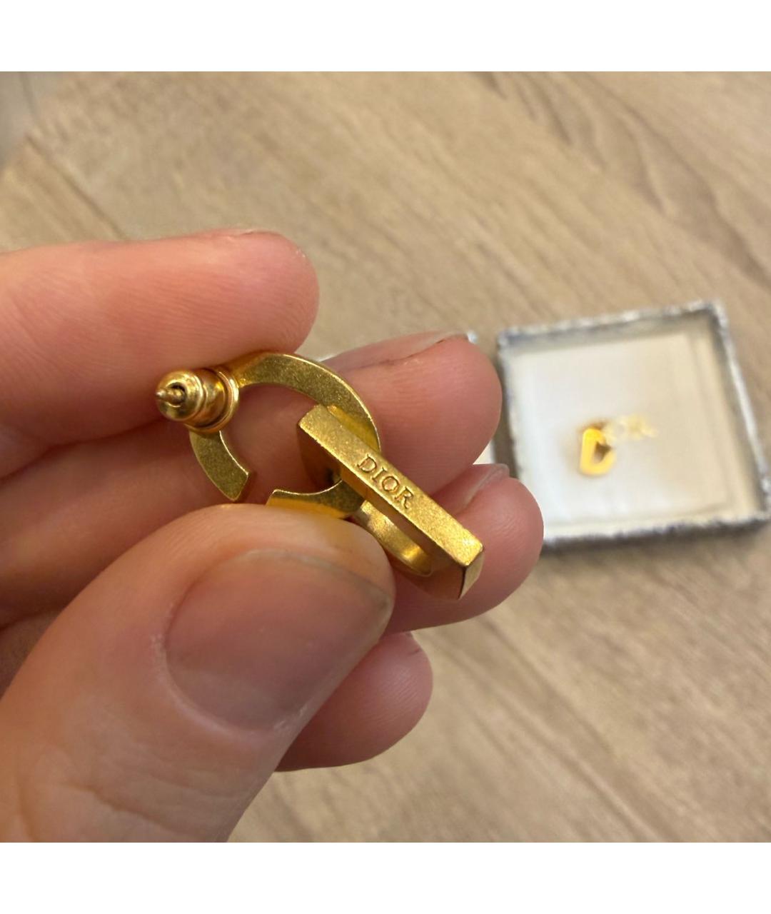CHRISTIAN DIOR Золотые серьги, фото 3