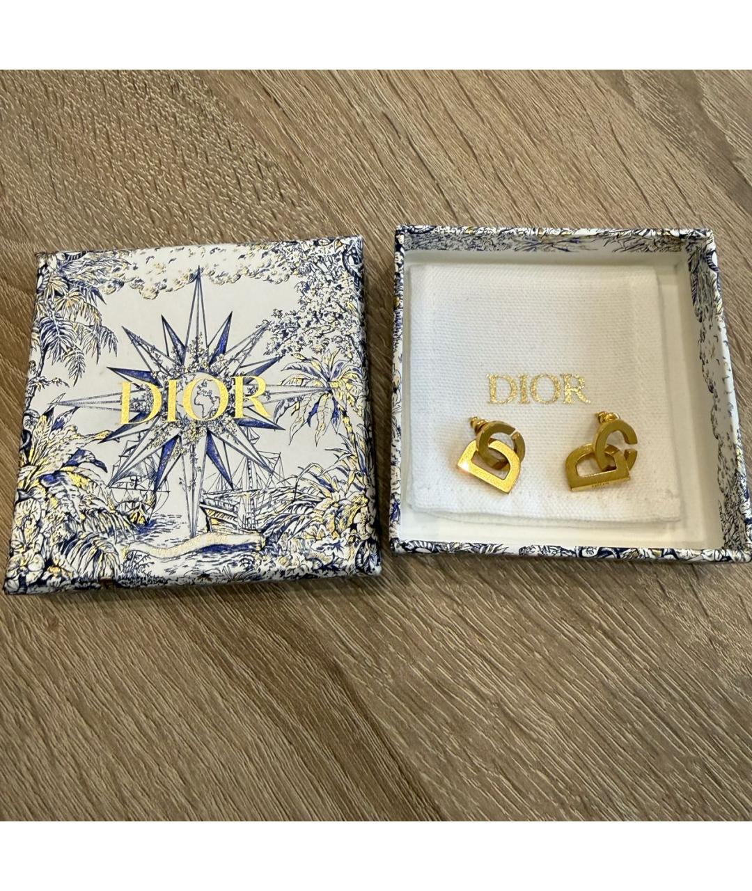 CHRISTIAN DIOR Золотые серьги, фото 6