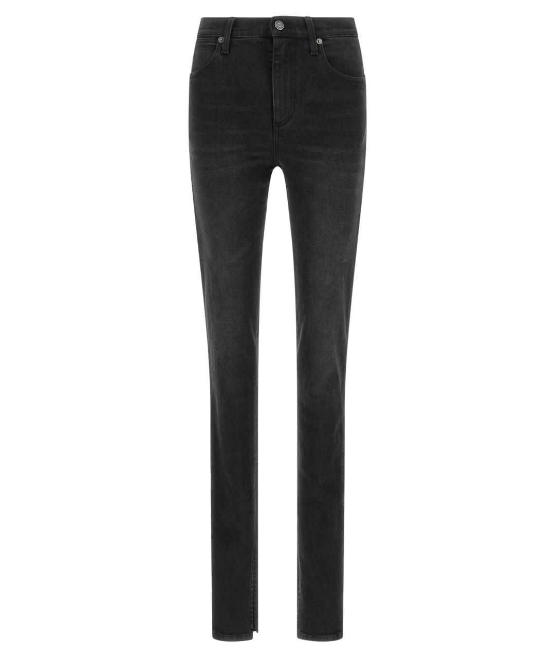 GUCCI Черные хлопко-эластановые джинсы слим, фото 1
