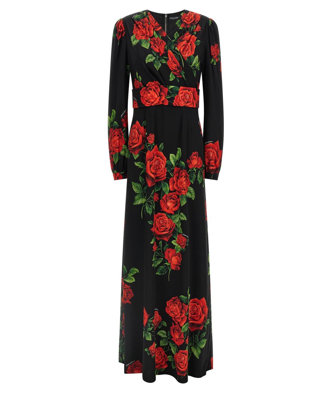 DOLCE&GABBANA Черное шелковое вечернее платье, фото 1