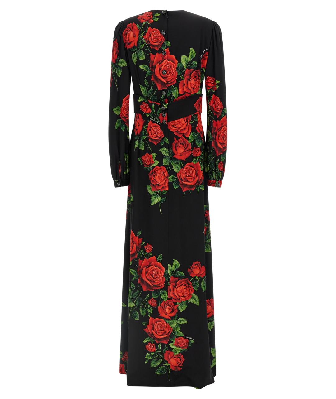 DOLCE&GABBANA Черное шелковое вечернее платье, фото 2