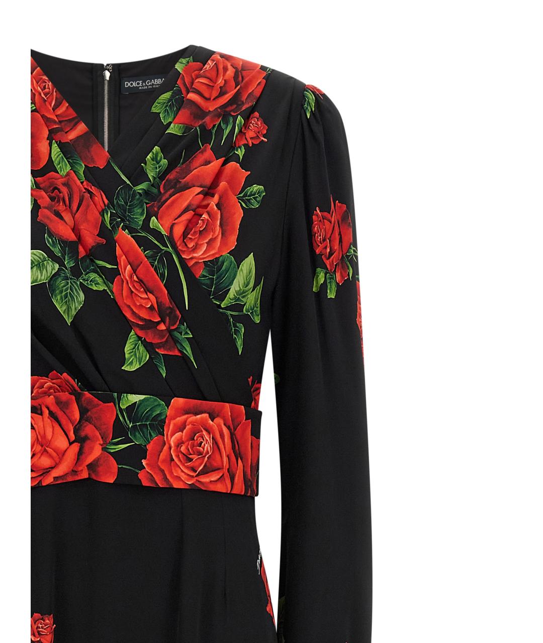 DOLCE&GABBANA Черное шелковое вечернее платье, фото 3