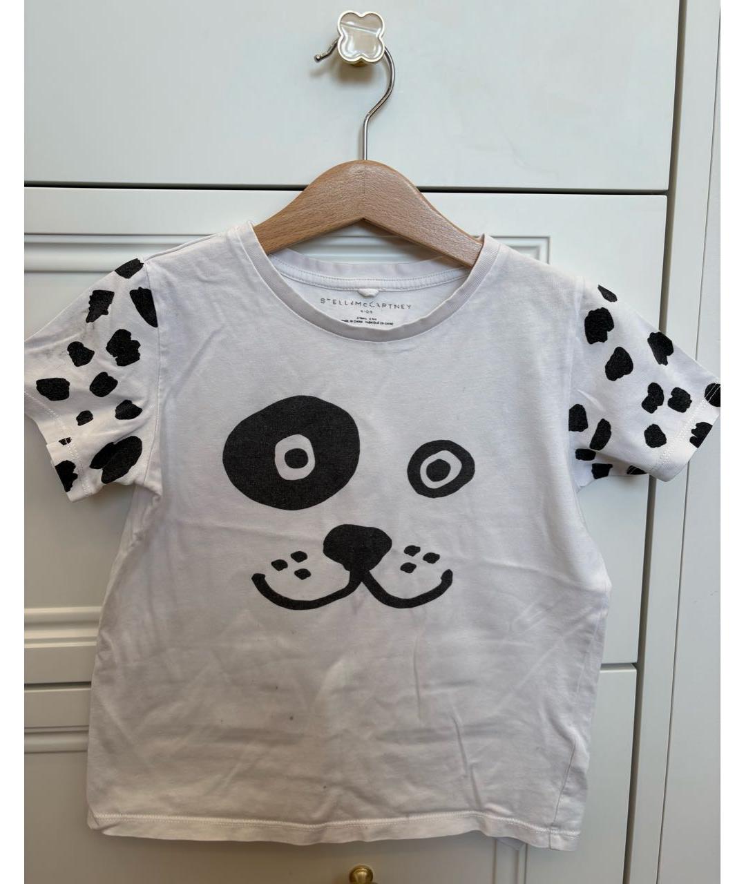 STELLA MCCARTNEY KIDS Белый хлопковый детская футболка / топ, фото 6