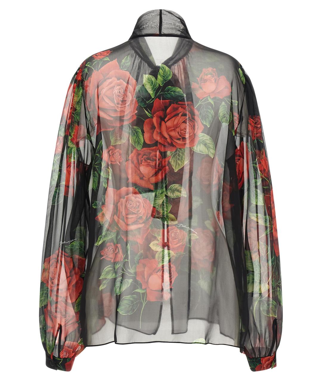 DOLCE&GABBANA Мульти шелковая блузы, фото 2