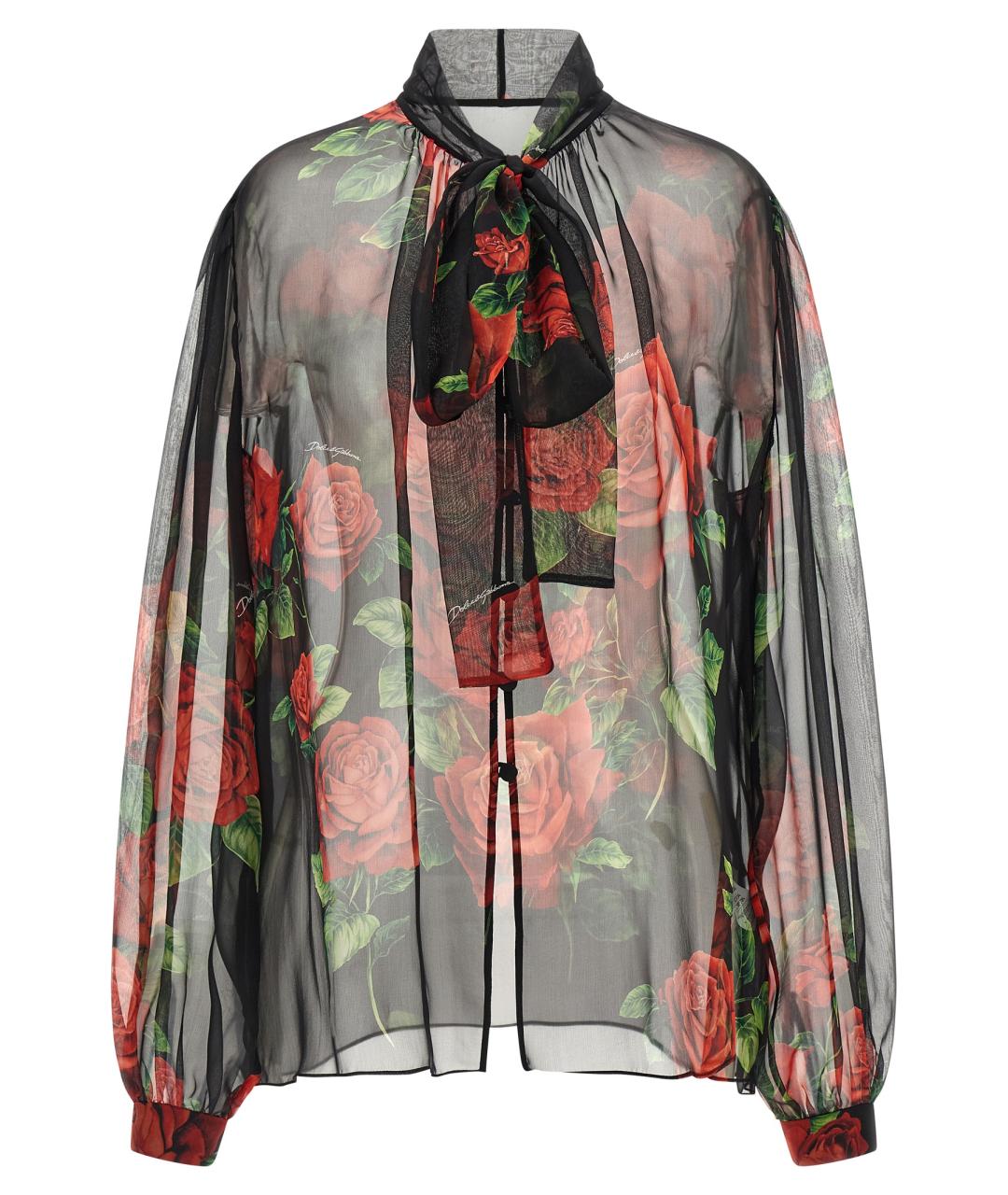 DOLCE&GABBANA Мульти шелковая блузы, фото 1