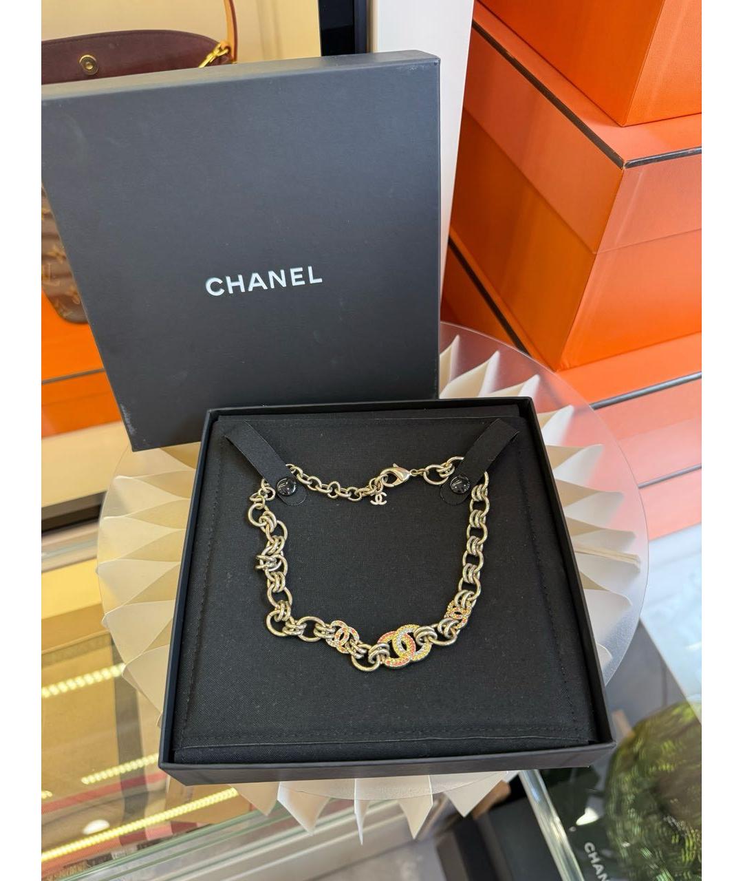 CHANEL Золотое колье, фото 4