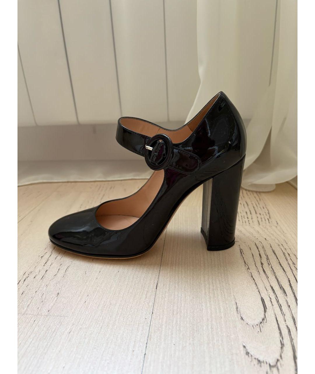 GIANVITO ROSSI Черные туфли из лакированной кожи, фото 6