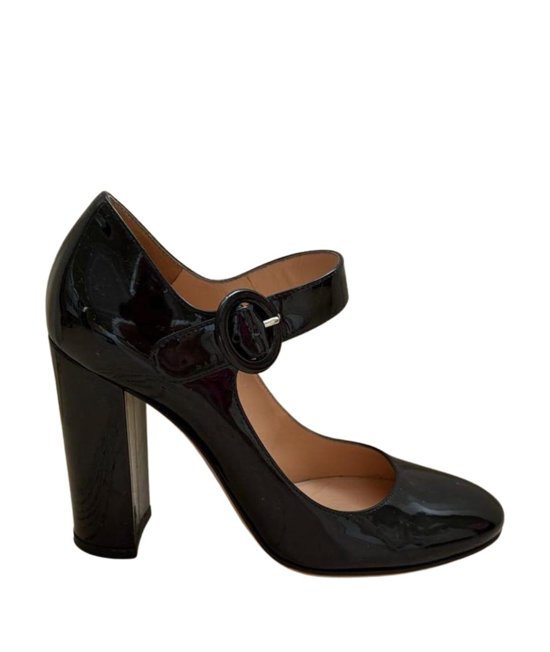 GIANVITO ROSSI Черные туфли из лакированной кожи, фото 1