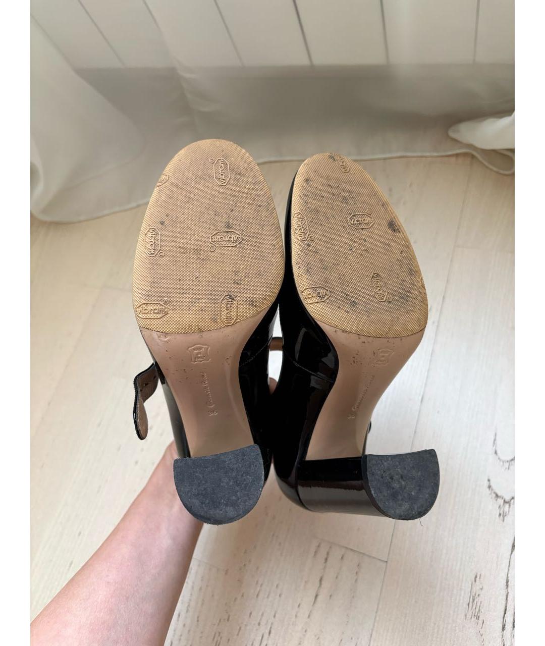 GIANVITO ROSSI Черные туфли из лакированной кожи, фото 5