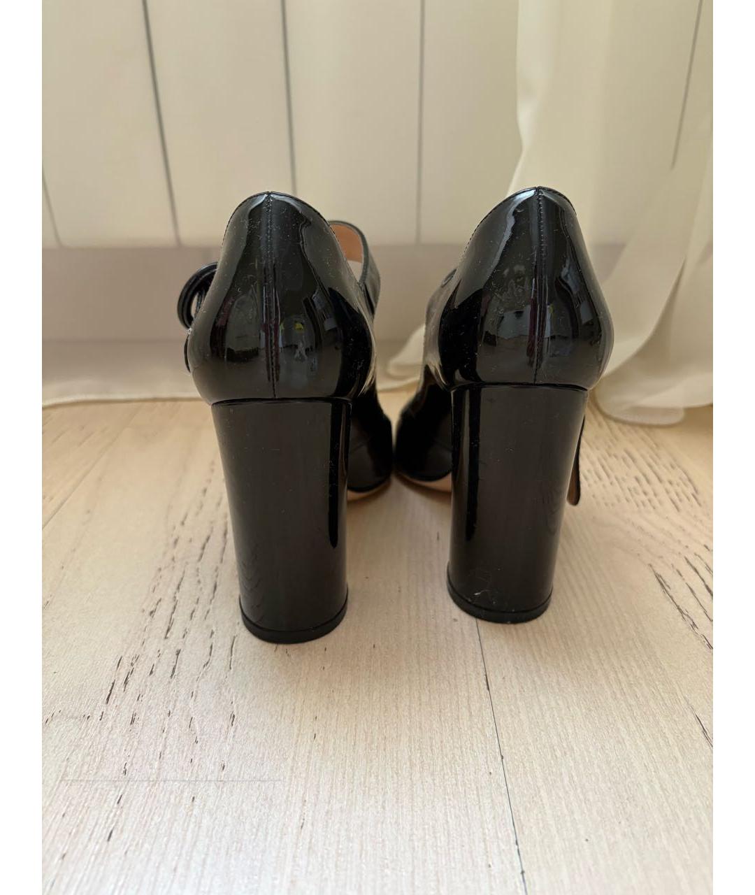 GIANVITO ROSSI Черные туфли из лакированной кожи, фото 4
