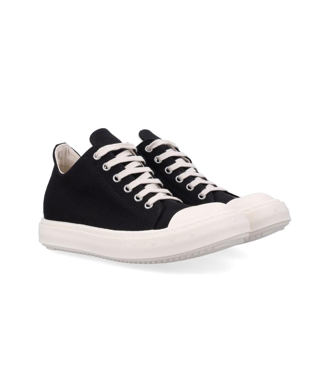 RICK OWENS DRKSHDW Черные текстильные кроссовки, фото 3