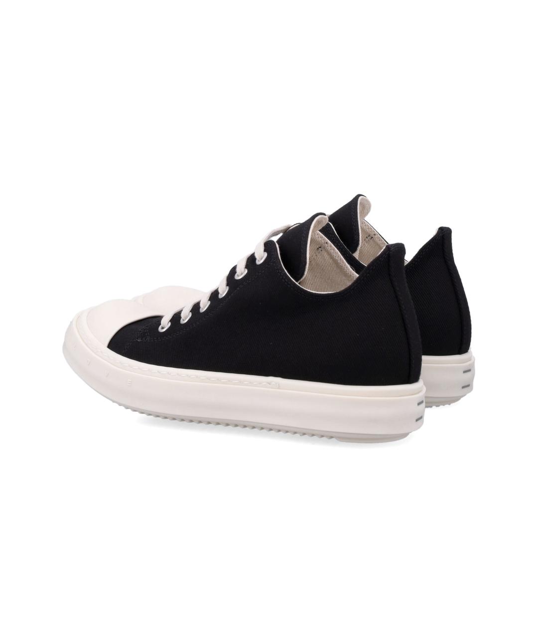 RICK OWENS DRKSHDW Черные текстильные кроссовки, фото 4
