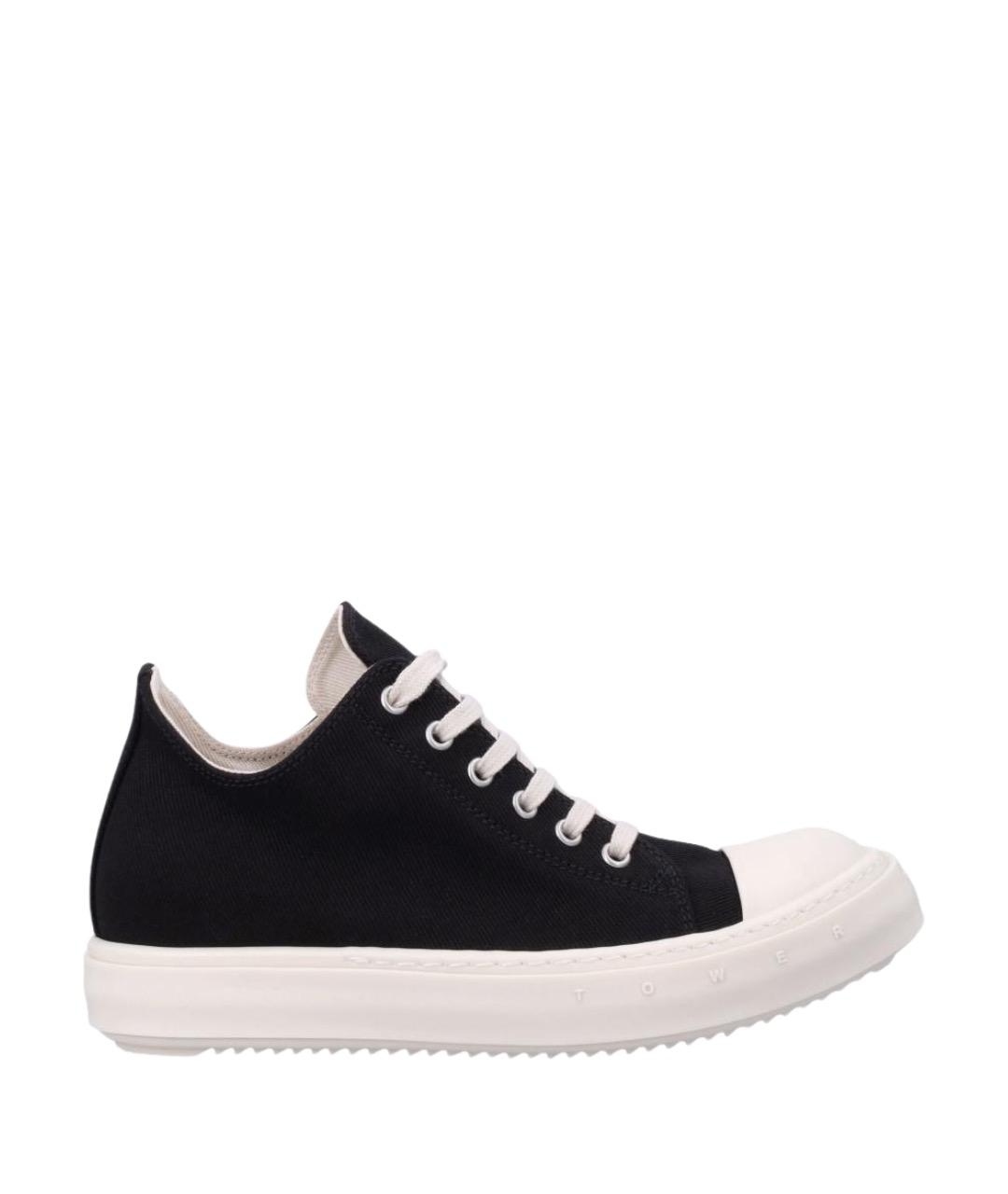 RICK OWENS DRKSHDW Черные текстильные кроссовки, фото 1