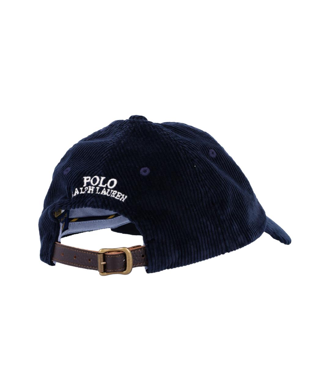 POLO RALPH LAUREN Синяя хлопковая кепка/бейсболка, фото 2
