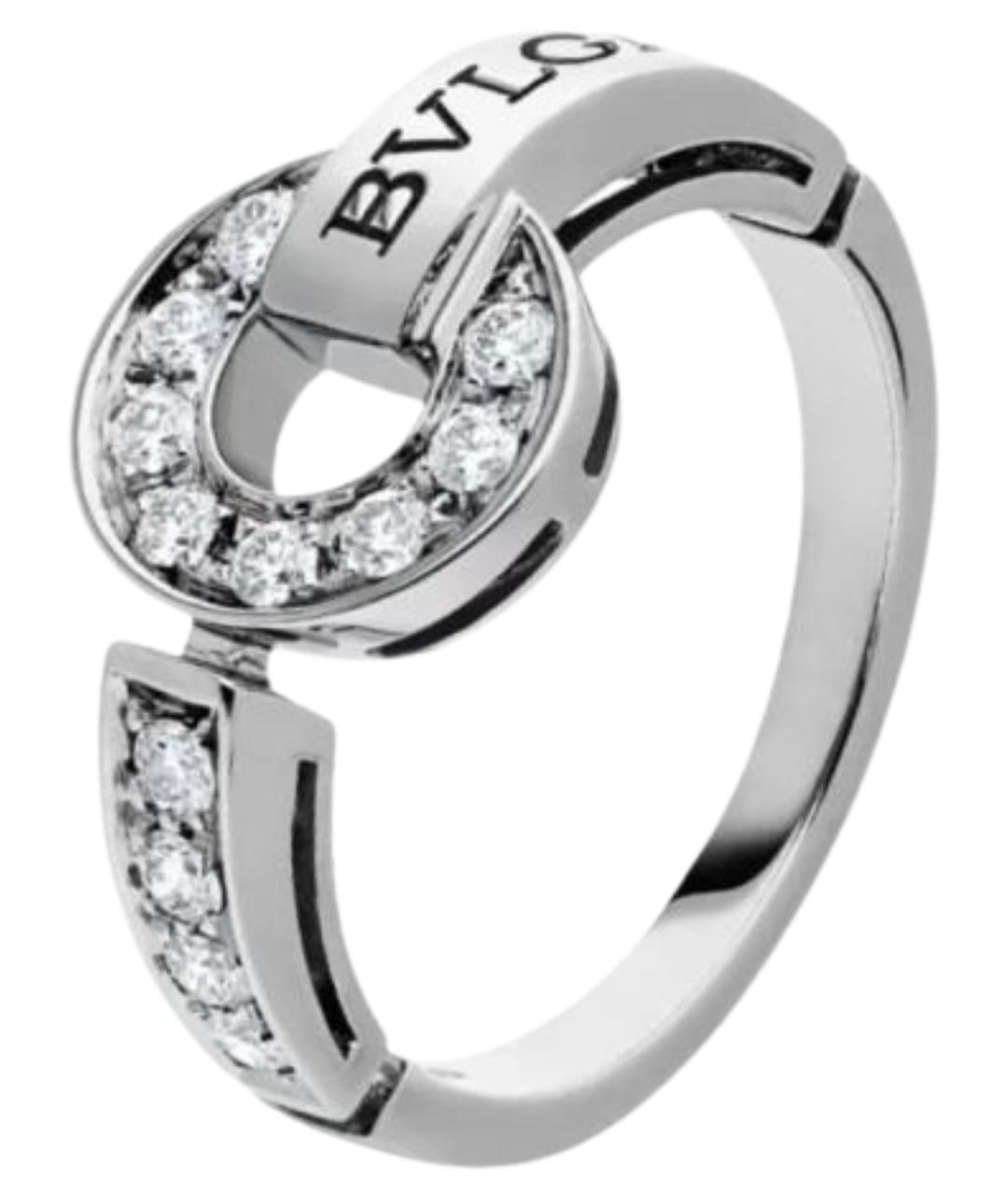 BVLGARI Серебряное кольцо из белого золота, фото 1