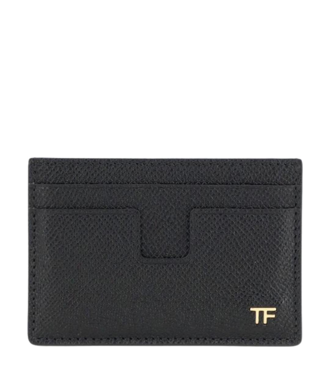 TOM FORD Черный кожаный кардхолдер, фото 1