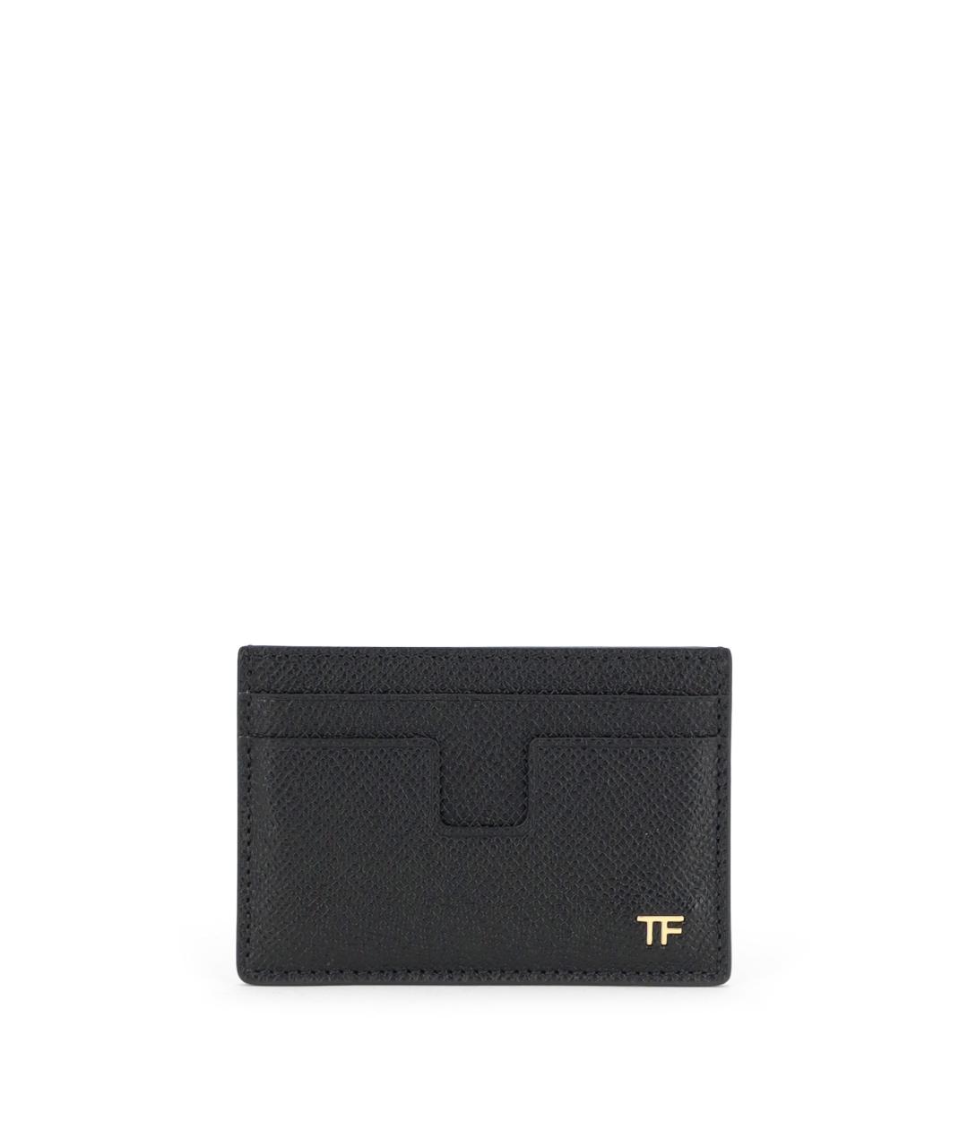 TOM FORD Черный кожаный кардхолдер, фото 3