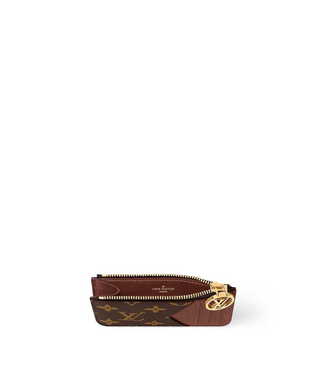 LOUIS VUITTON Коричневый кардхолдер, фото 3