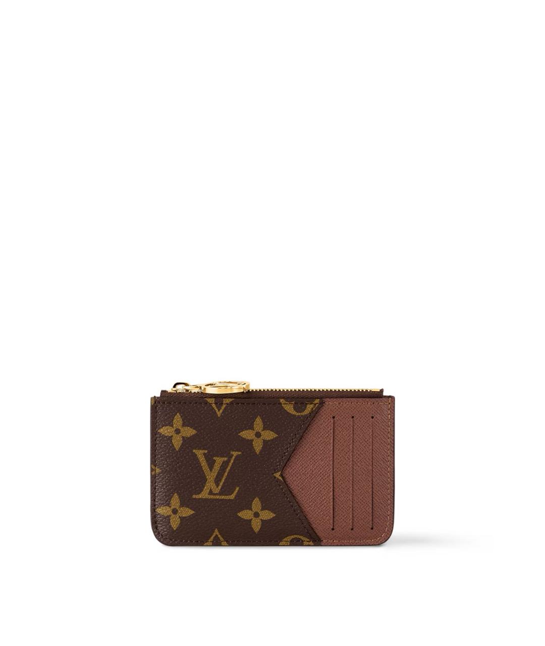LOUIS VUITTON Коричневый кардхолдер, фото 4