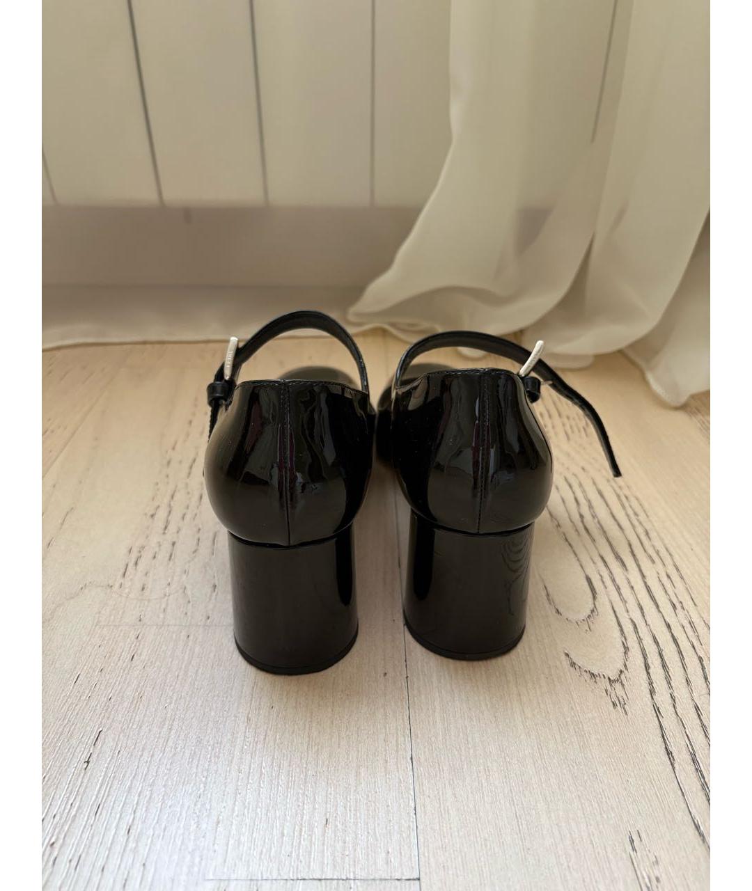 PRADA Черные туфли из лакированной кожи, фото 4