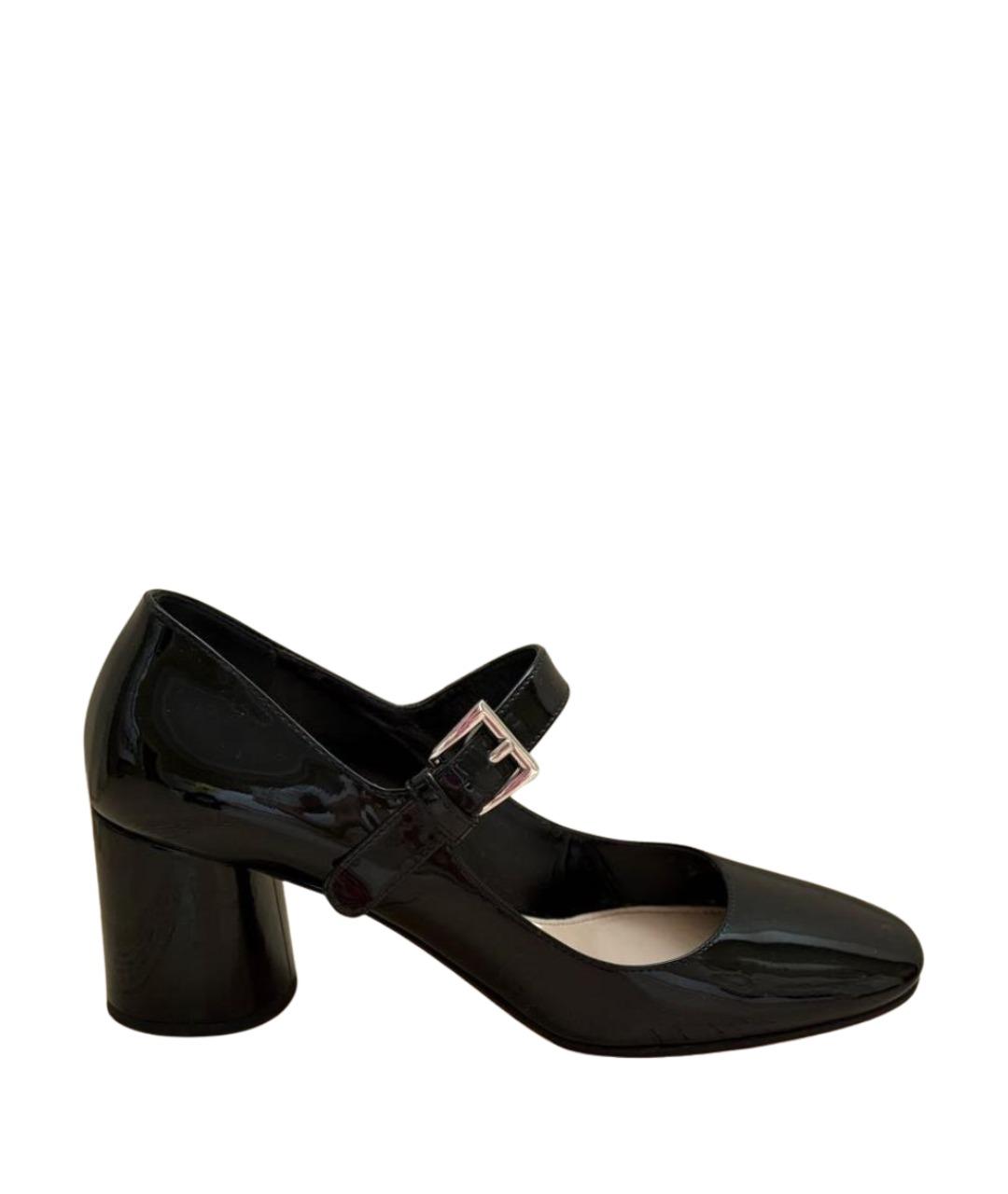 PRADA Черные туфли из лакированной кожи, фото 1