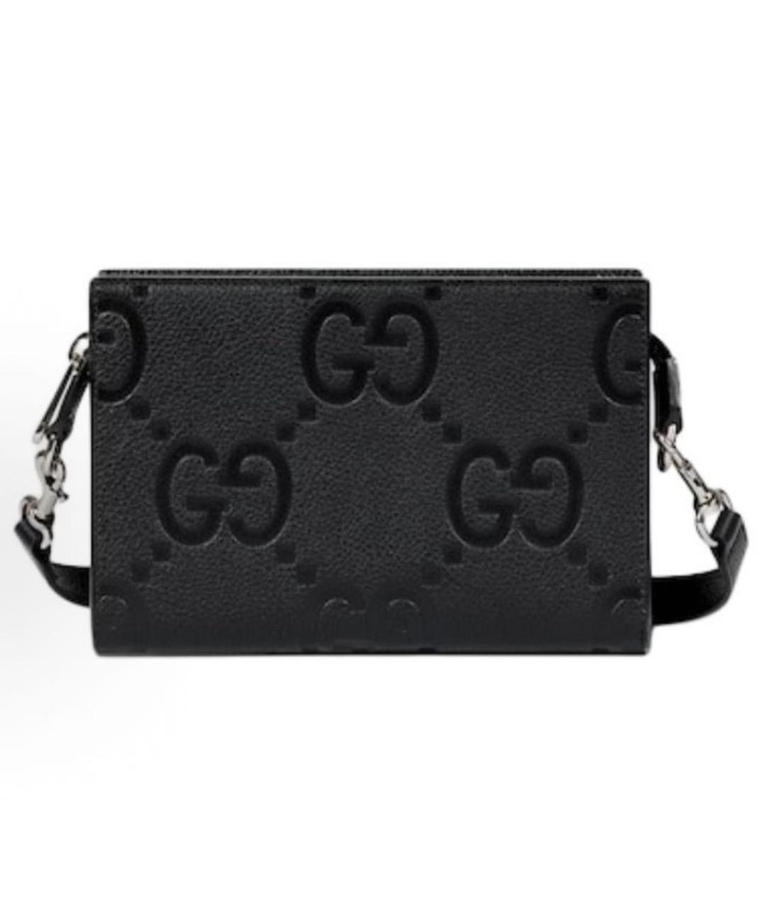 GUCCI Черная кожаная сумка на плечо, фото 8
