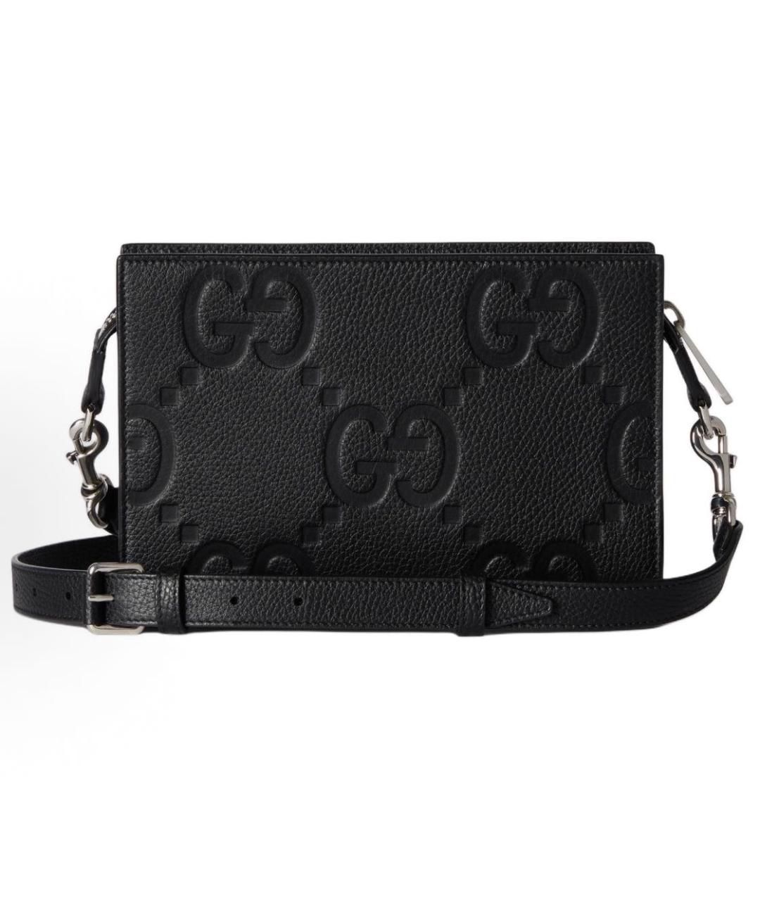 GUCCI Черная кожаная сумка на плечо, фото 4