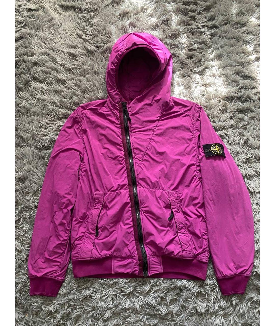 STONE ISLAND Фиолетовый нейлоновый пуховик, фото 5