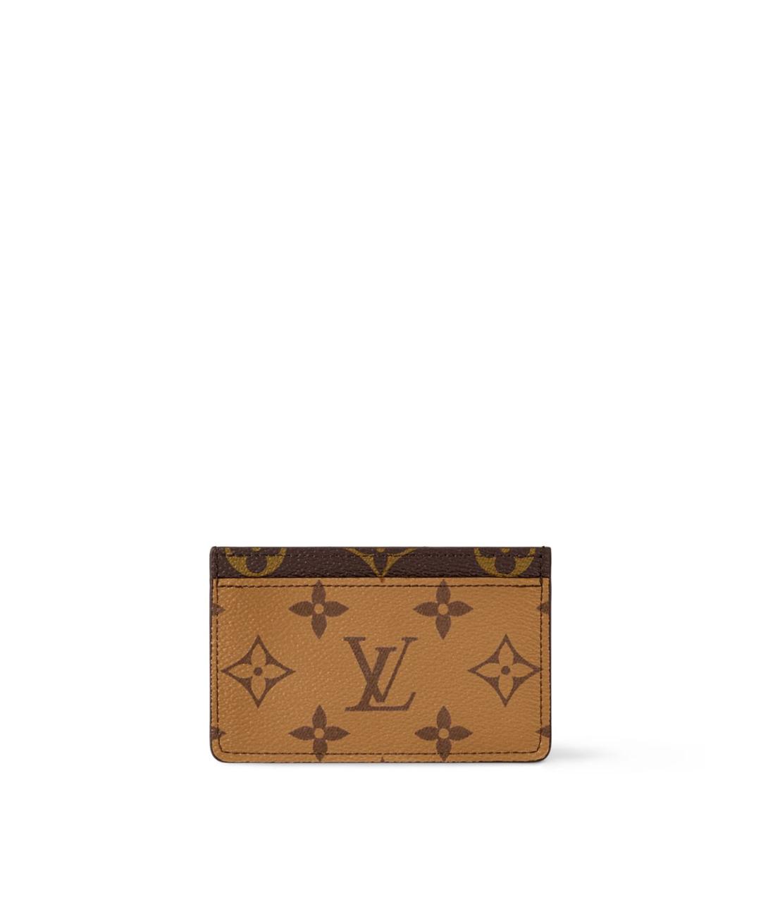 LOUIS VUITTON Коричневый кардхолдер, фото 4