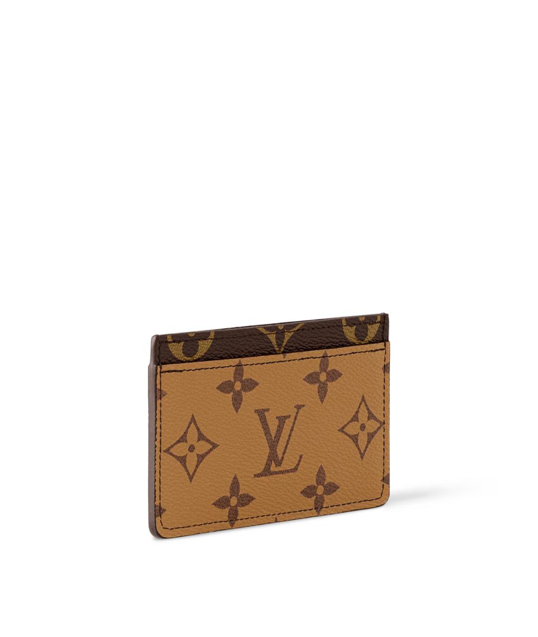 LOUIS VUITTON Коричневый кардхолдер, фото 2