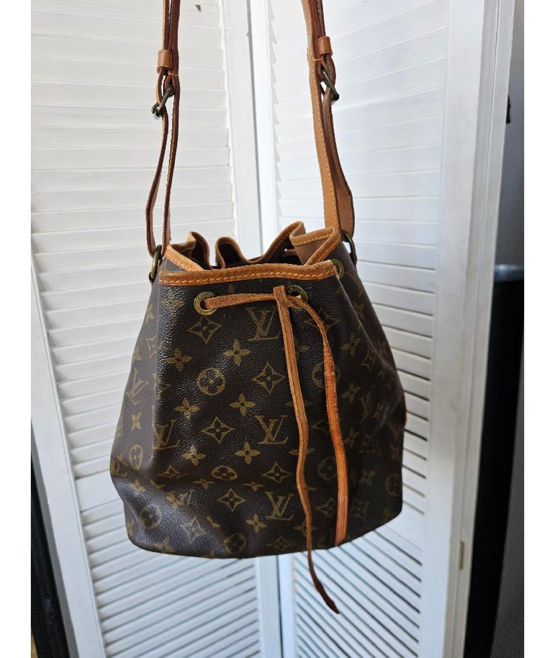 LOUIS VUITTON Коричневая сумка через плечо из канвы, фото 7