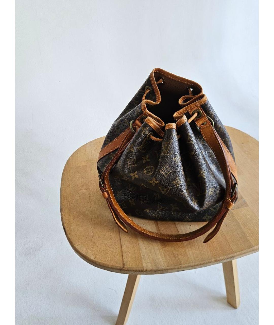 LOUIS VUITTON Коричневая сумка через плечо из канвы, фото 9