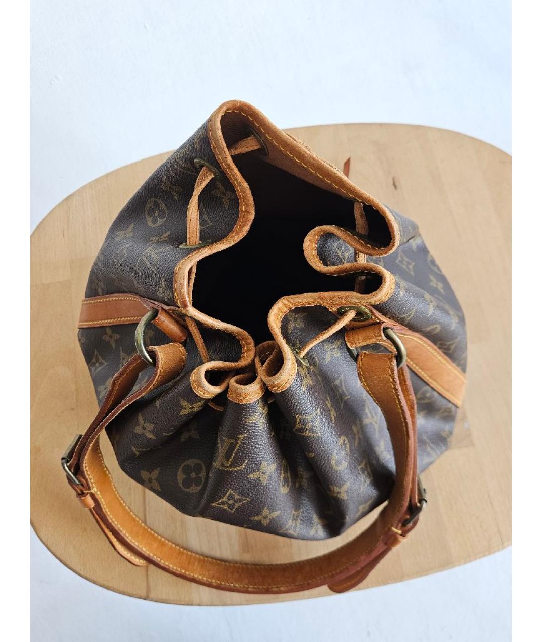 LOUIS VUITTON Коричневая сумка через плечо из канвы, фото 3