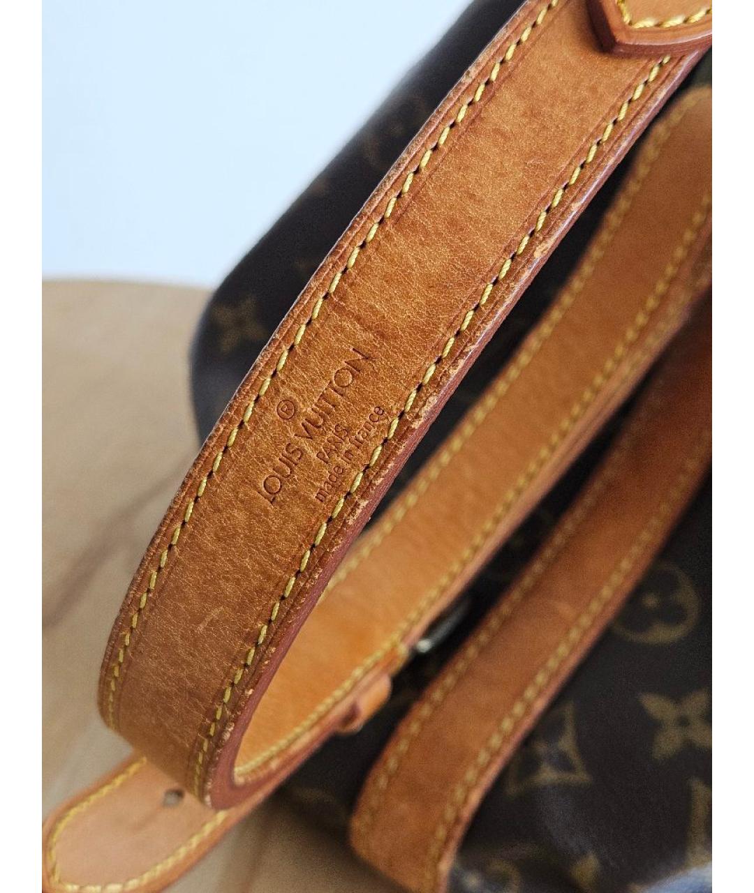 LOUIS VUITTON Коричневая сумка через плечо из канвы, фото 6