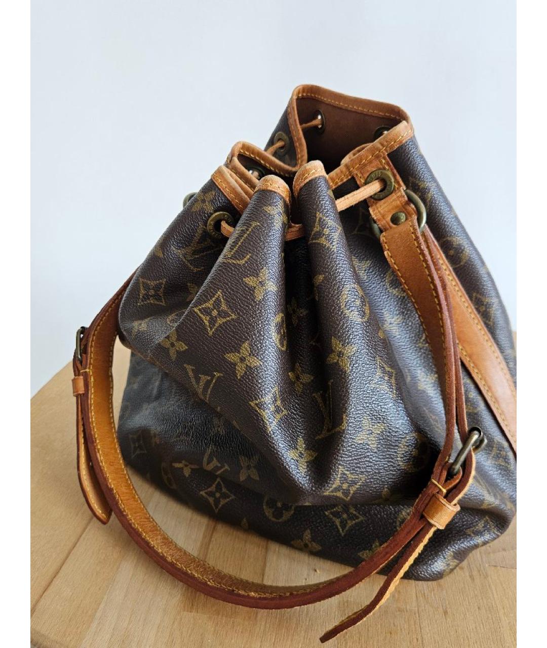 LOUIS VUITTON Коричневая сумка через плечо из канвы, фото 2