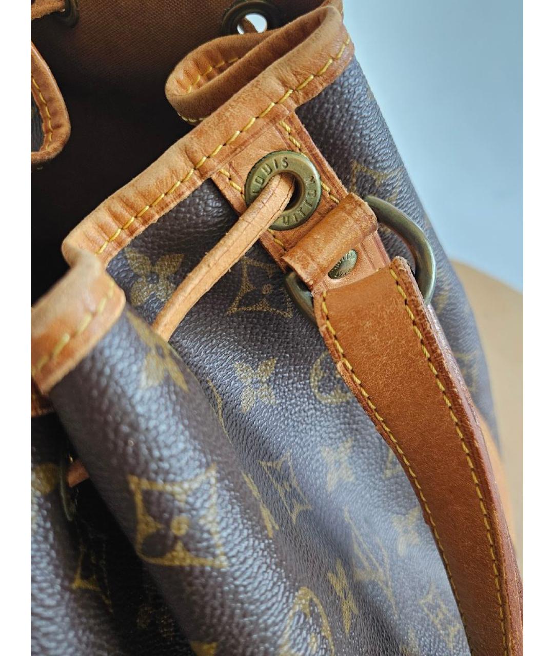 LOUIS VUITTON Коричневая сумка через плечо из канвы, фото 4