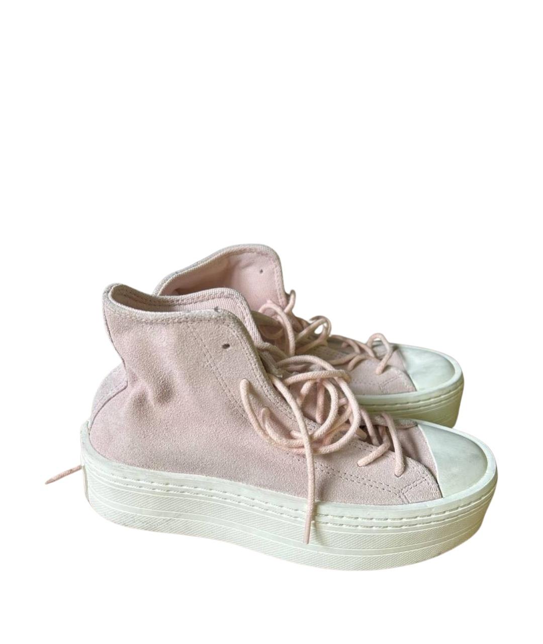 CONVERSE Розовые замшевые кеды, фото 1