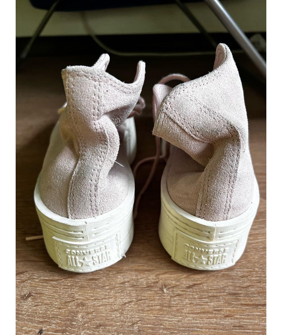 CONVERSE Розовые замшевые кеды, фото 4