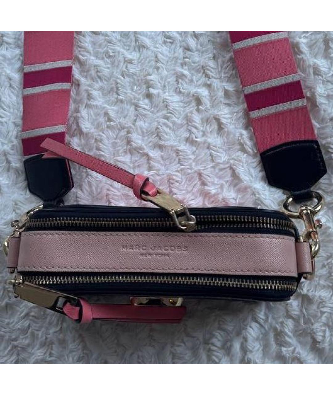 MARC JACOBS Розовая кожаная сумка через плечо, фото 3