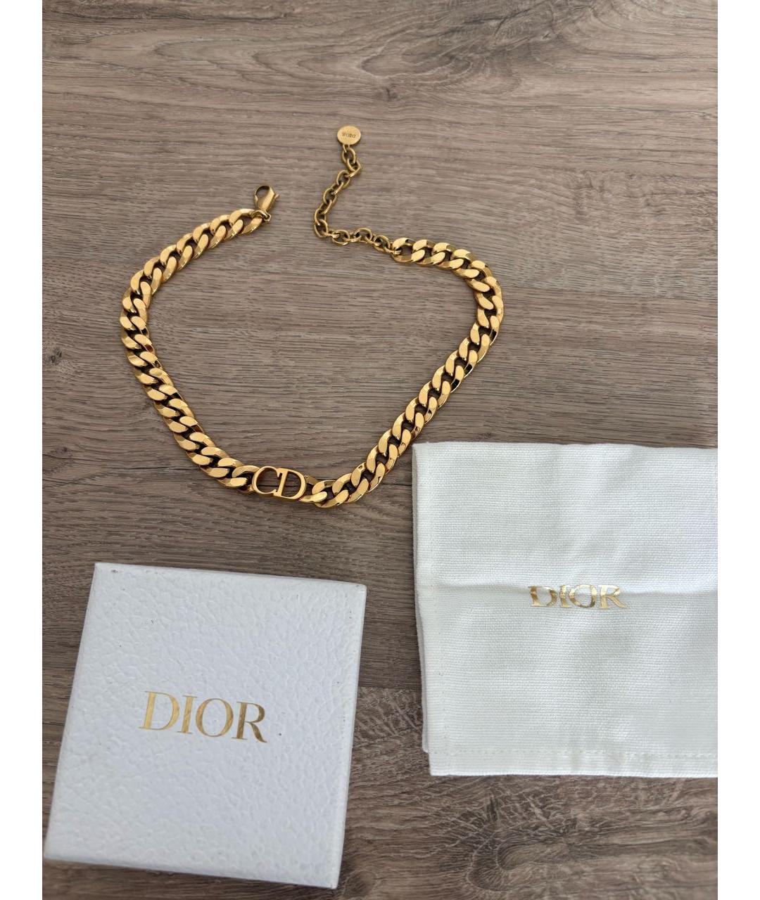 CHRISTIAN DIOR Золотой чокер, фото 2