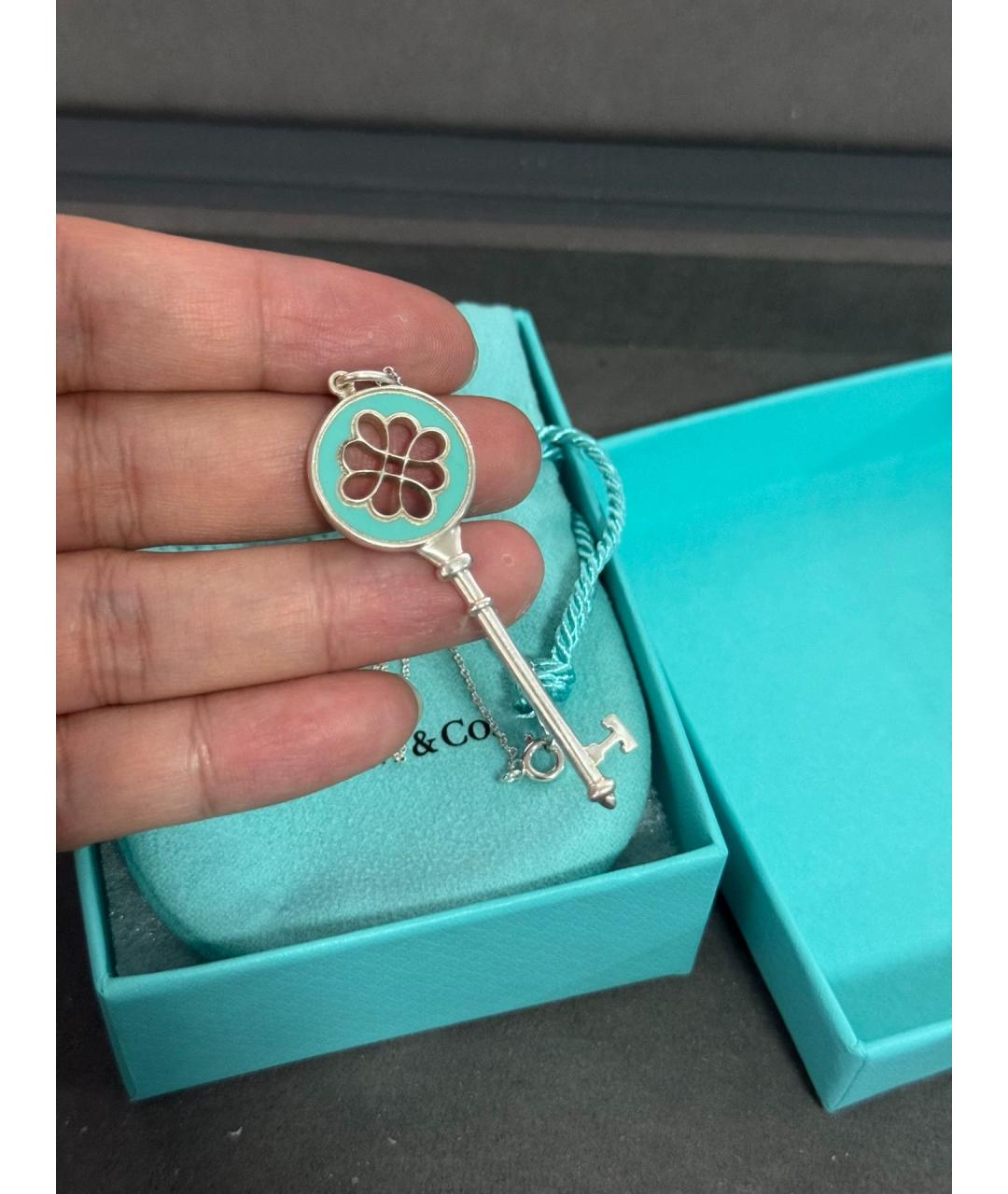 TIFFANY&CO Синий серебряный кулон, фото 4