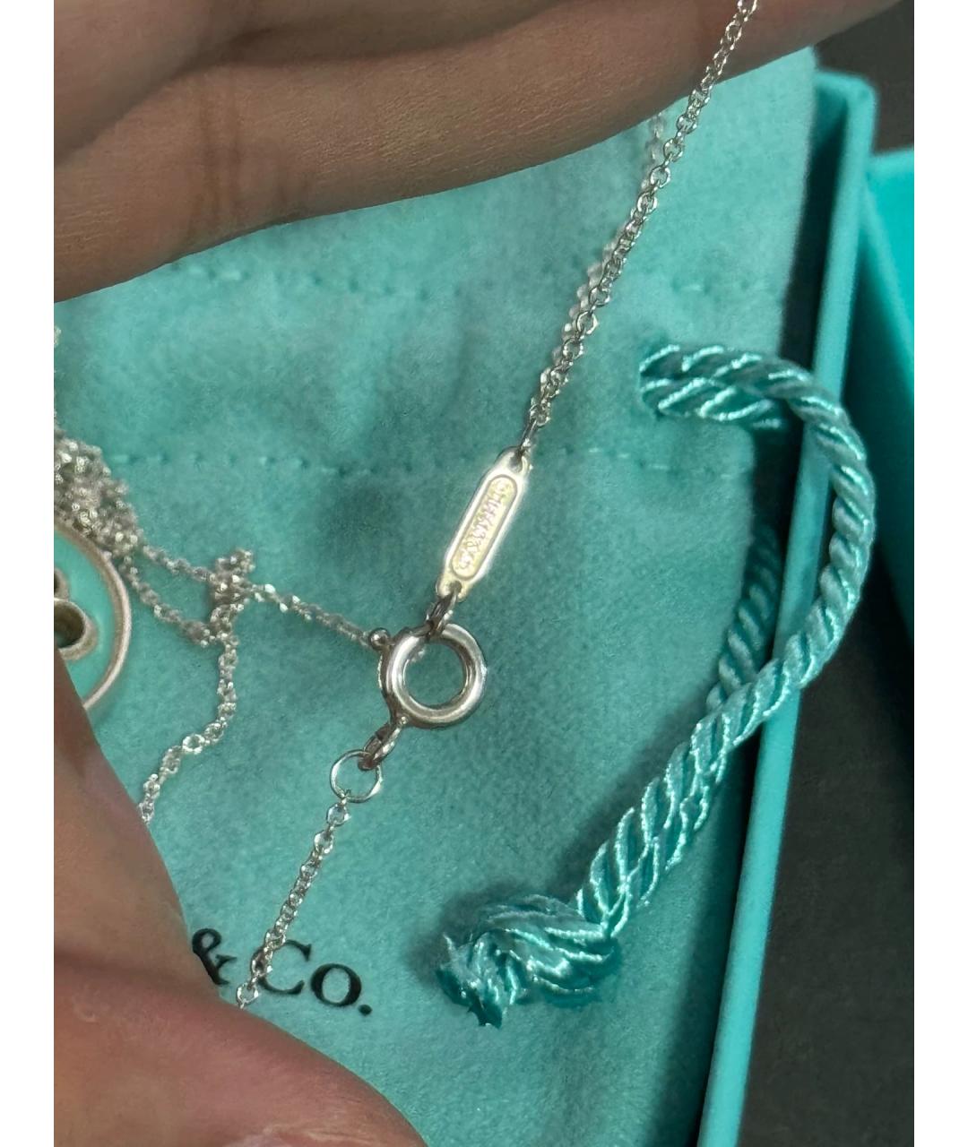 TIFFANY&CO Синий серебряный кулон, фото 6