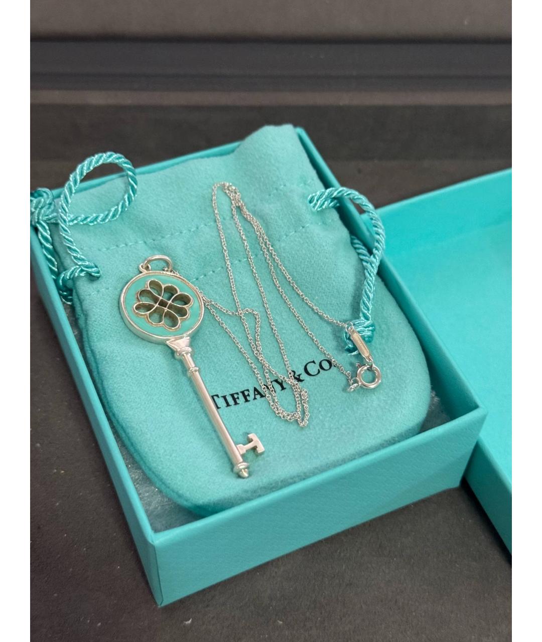 TIFFANY&CO Синий серебряный кулон, фото 8