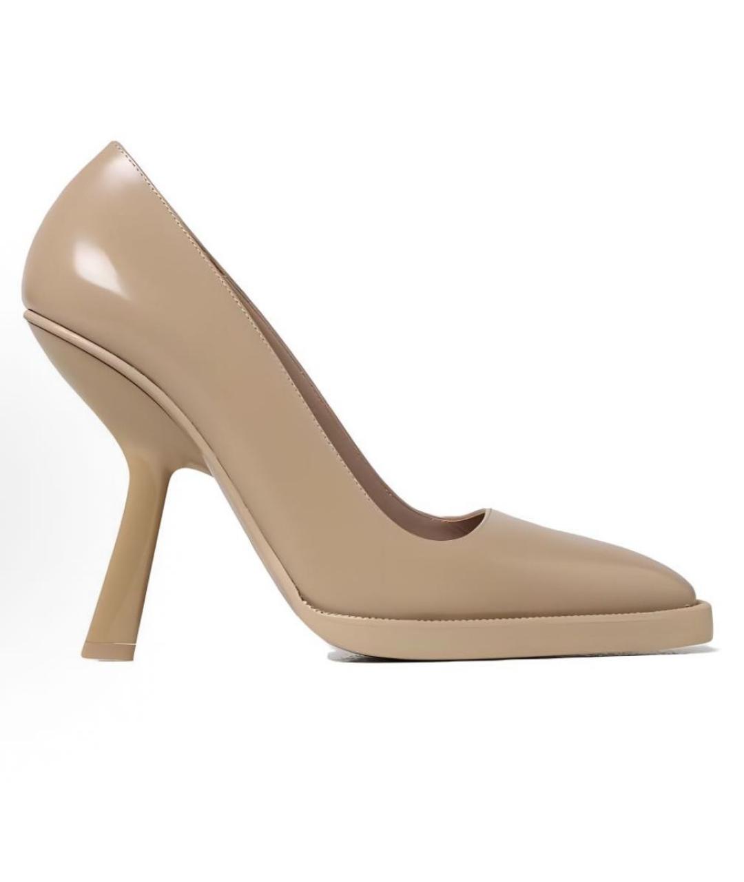 FERRAGAMO Бежевые кожаные туфли, фото 2