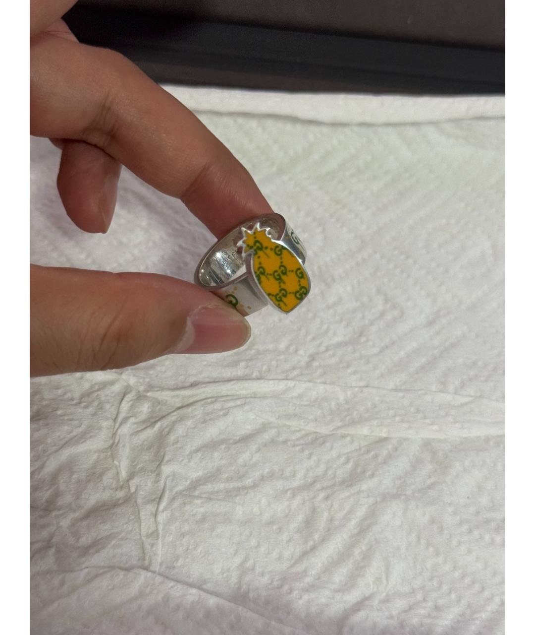 GUCCI Серебряное серебряное кольцо, фото 6
