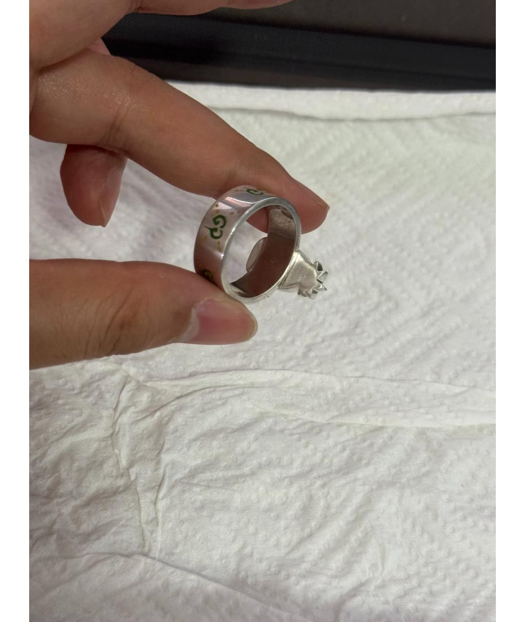 GUCCI Серебряное серебряное кольцо, фото 5