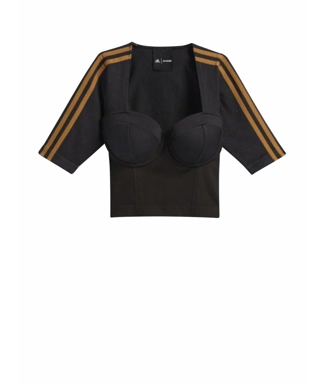 ADIDAS Черная полиэстеровая футболка, фото 7